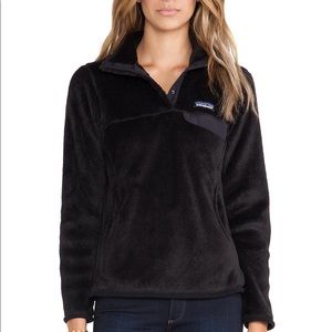 Black Patagonia Re-Tool Snap-T Pullover